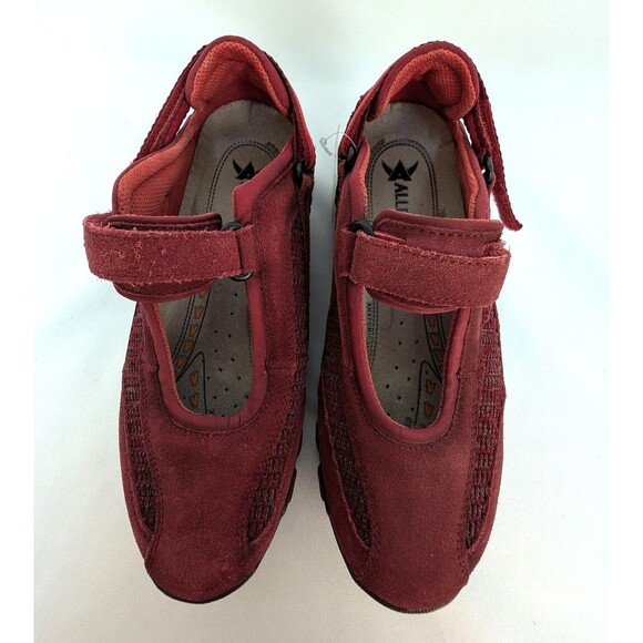Allrounder by Mephisto Mary Jane Shoes Women's Red Comfort Active Shock Sz 8.5 - Picture 2 of 10
